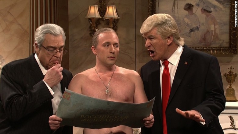 WATCH: ‘SNL’ targets Trump, Putin and Tillerson